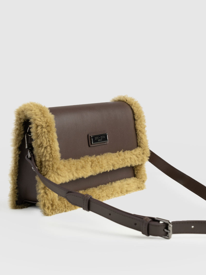 Rylee Cross Body Bag - Brown/Khaki