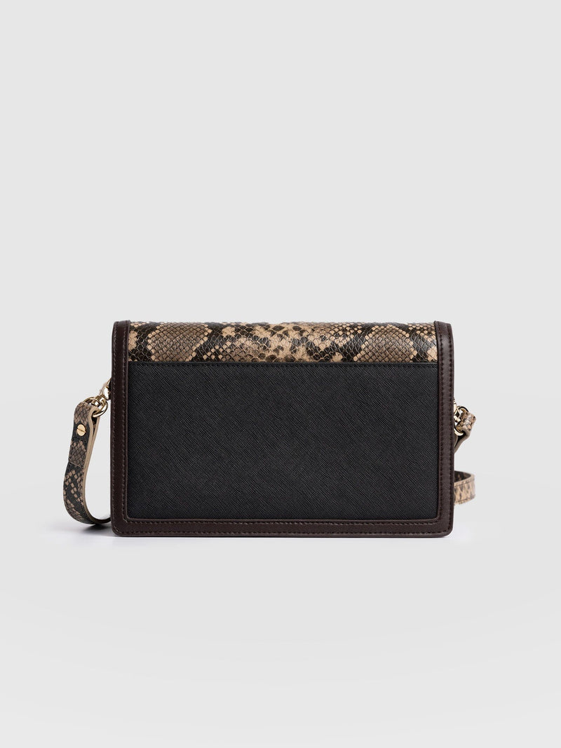 Rylee Cross Body Bag - Brown Snake