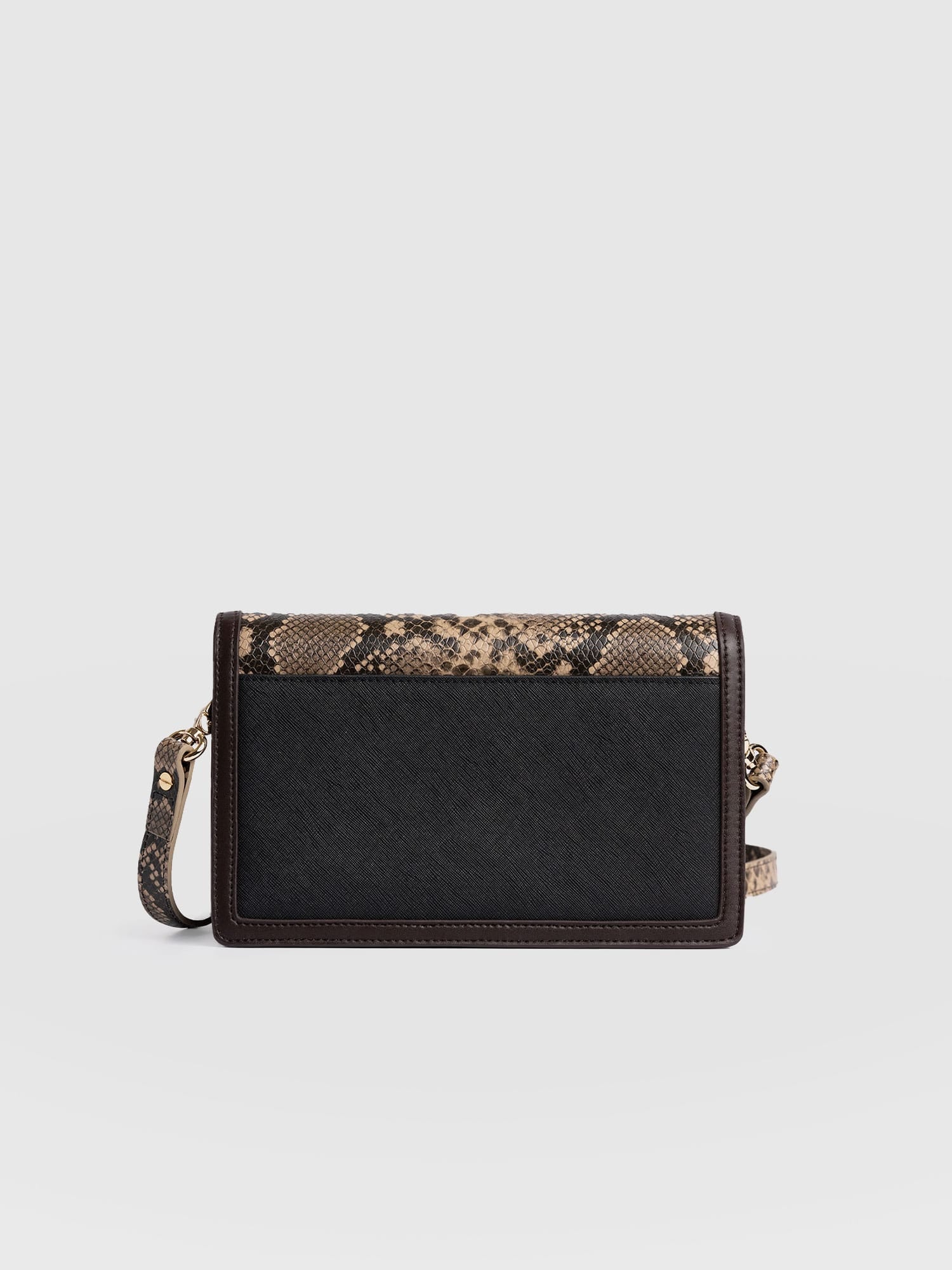 Rylee Cross Body Bag - Brown Snake