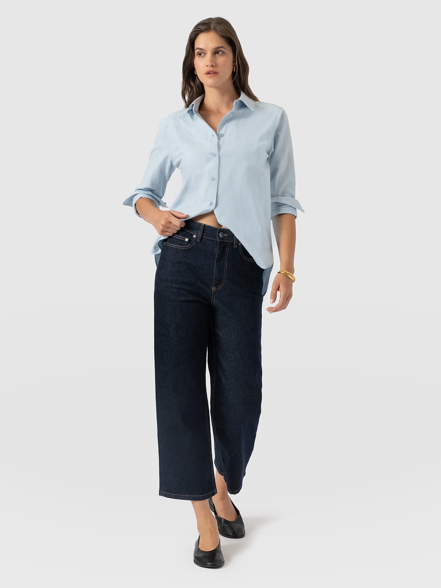 Rylie Crop Jean - Indigo - Women's Jeans | Saint and Sofia® UK