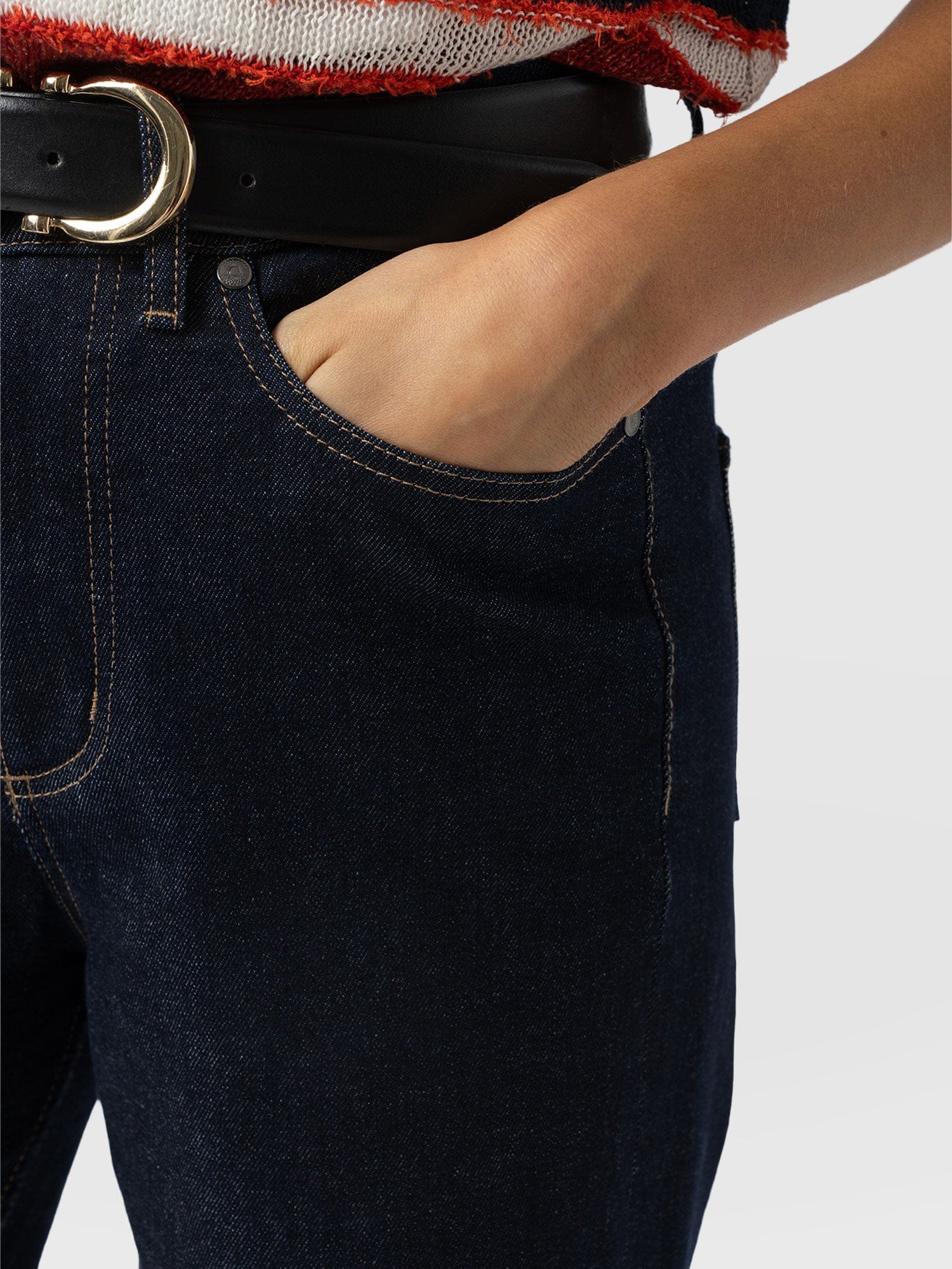 Rylie Crop Jean - Indigo