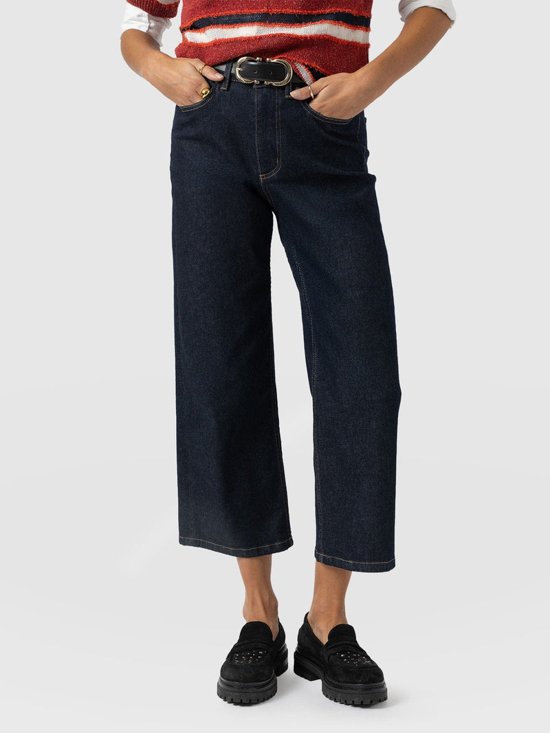 Rylie Crop Jean - Indigo - Women's Jeans | Saint + Sofia® UK