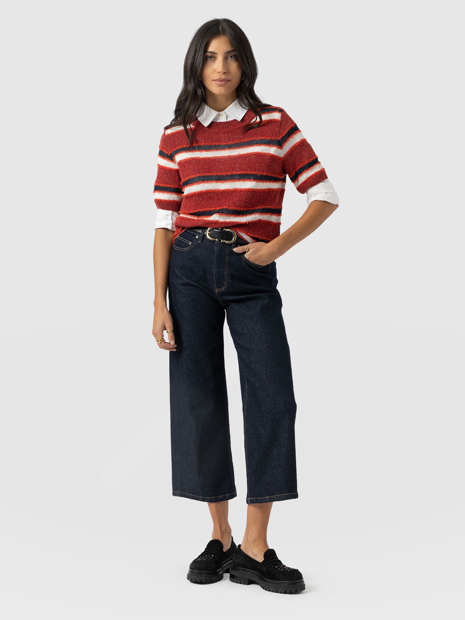 Rylie Crop Jean - Indigo