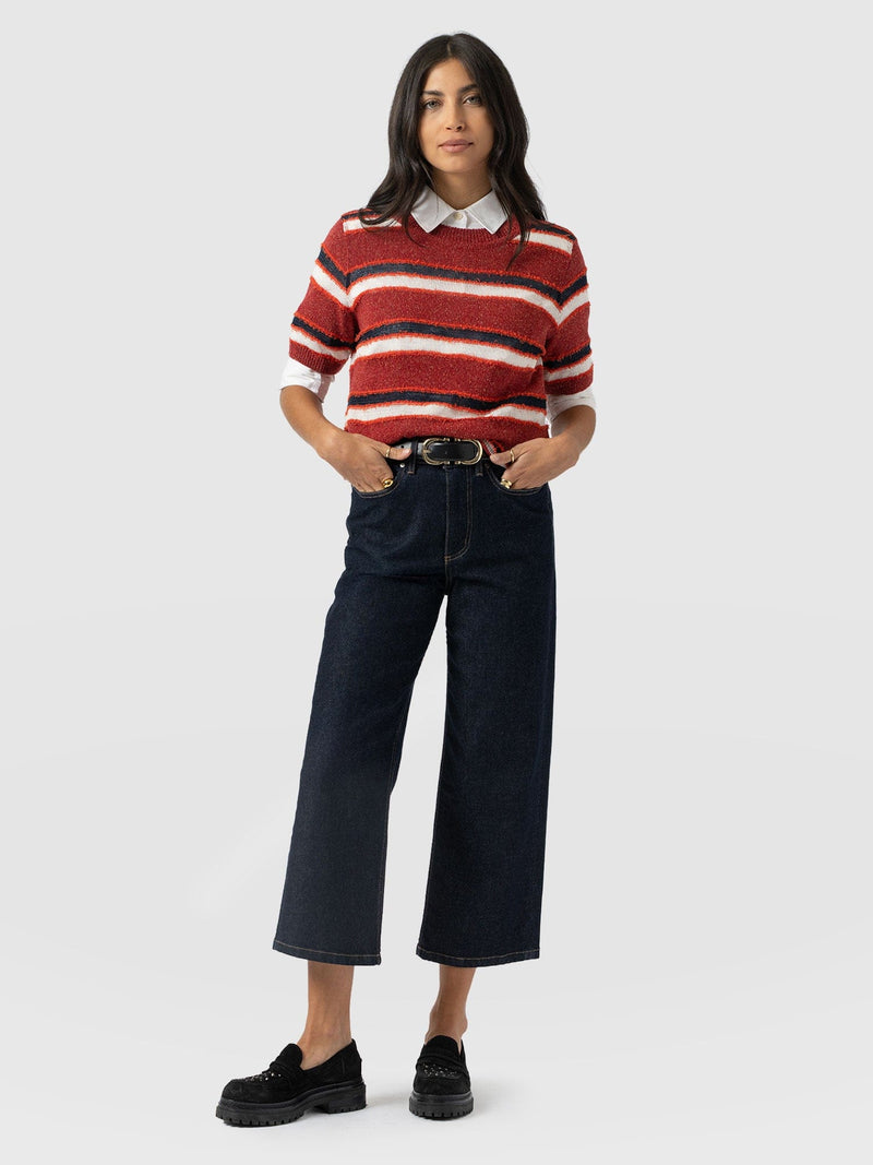 Rylie Crop Jean - Indigo - Women's Jeans | Saint + Sofia® UK