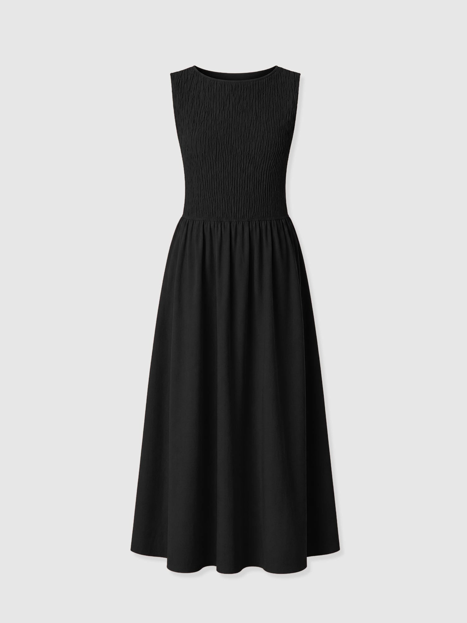 Sadie Shirring Dress - Black
