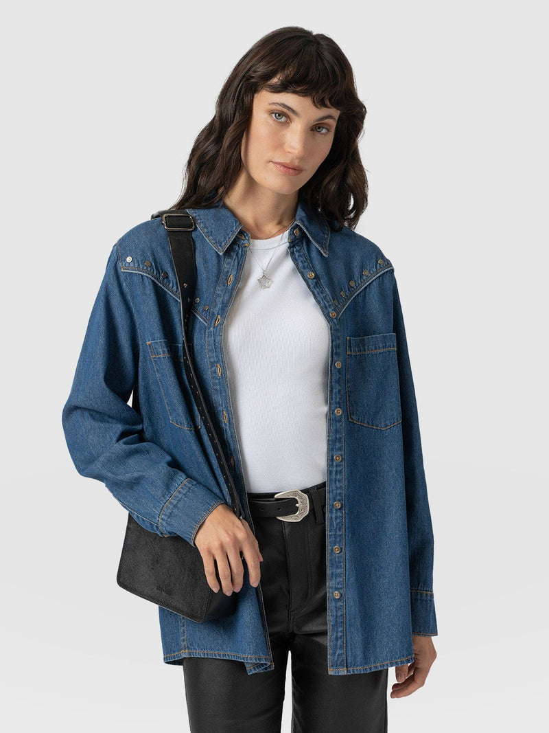 Sidney Denim Shirt - Mid Blue