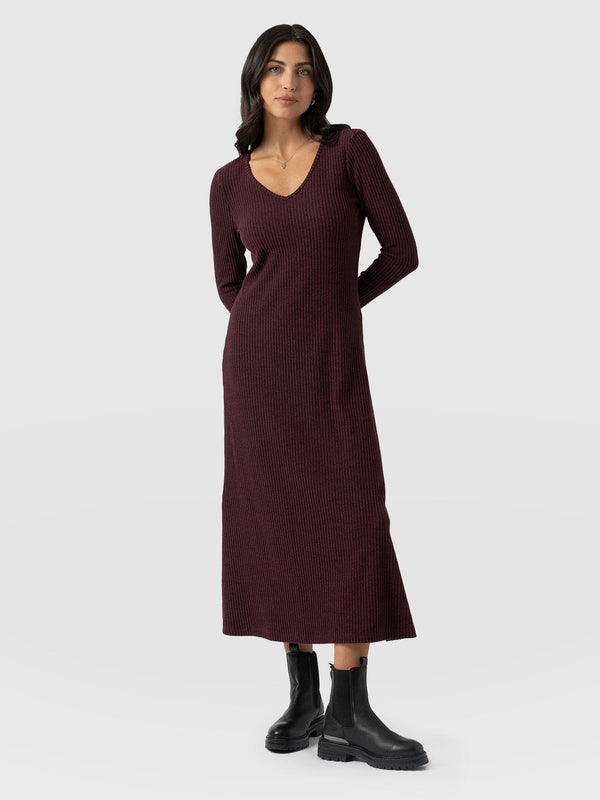 Sienna Maxi Dress Burgundy - Women's Dresses | Saint + Sofia UK Sienna Maxi Dress Burgundy - Women's Dresses | Saint + Sofia UK