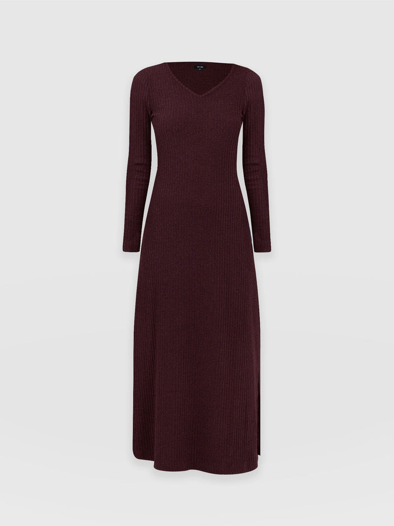 Sienna Dress - Burgundy