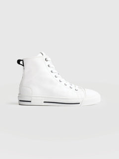 Skye High Top Trainer - White