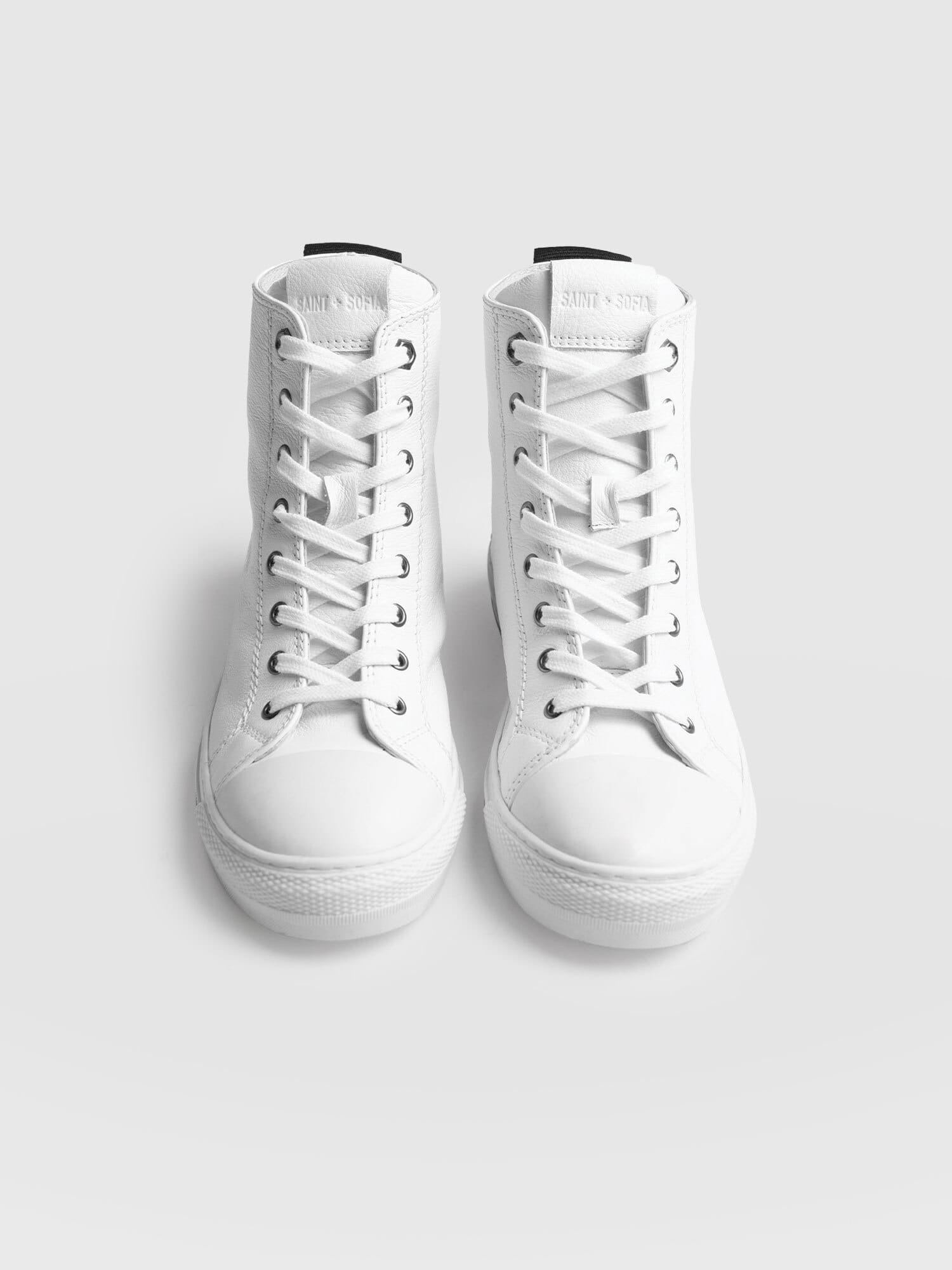Skye High Top Trainer - White