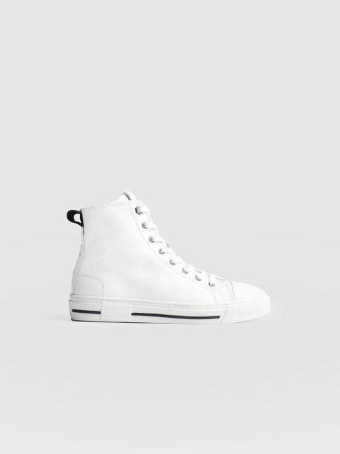 Skye High Top Trainer - White