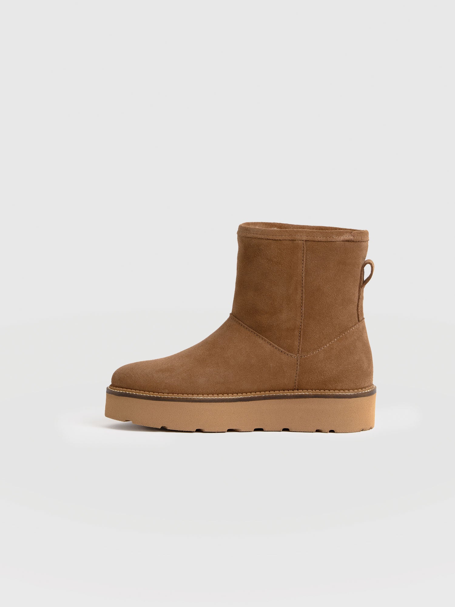 Sloane Shearling Boot - Camel