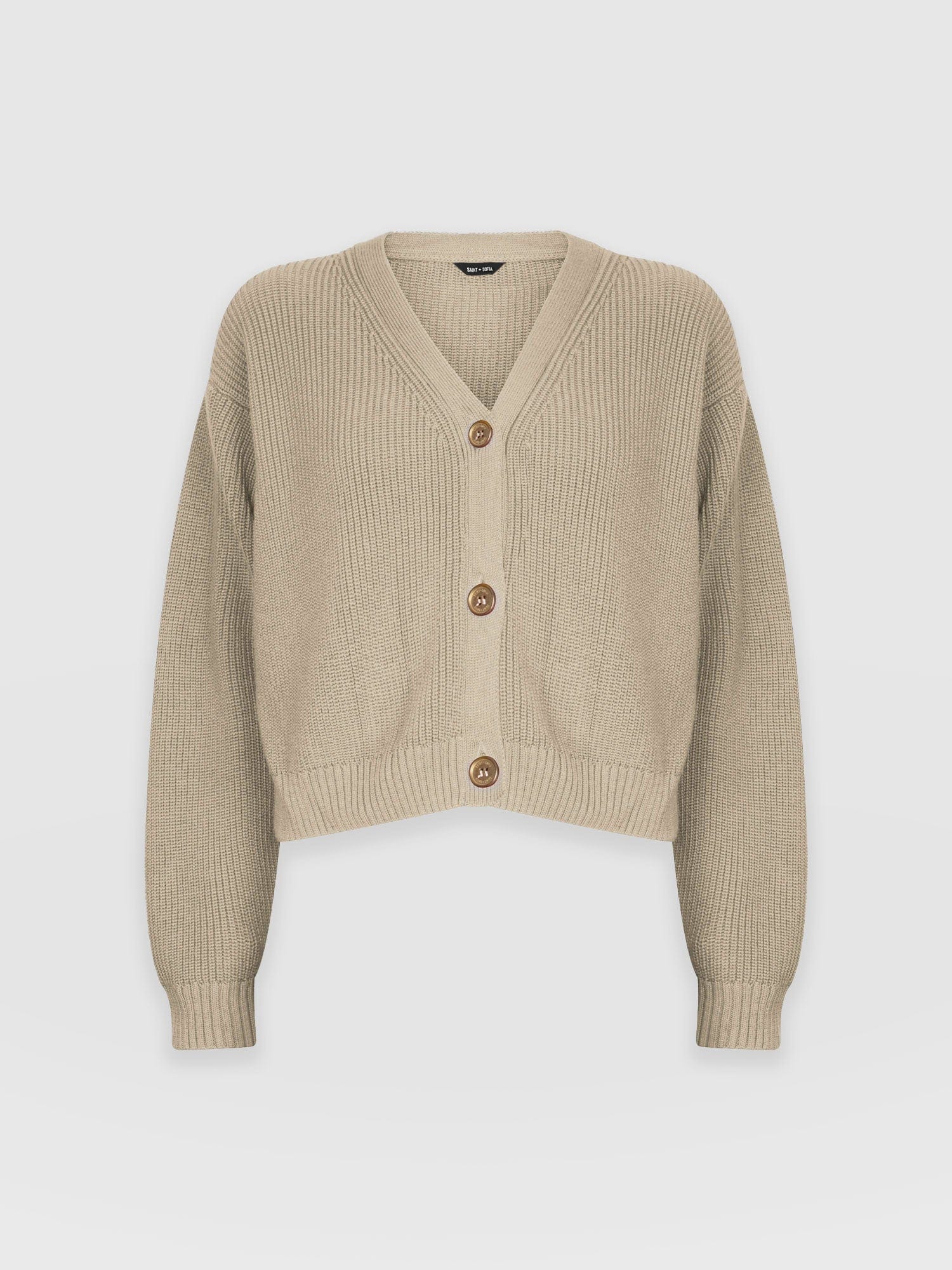 Soho Crop Cardigan Beige