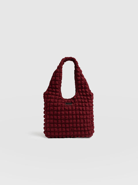 Soho Shoulder Tote Bag - Burgundy