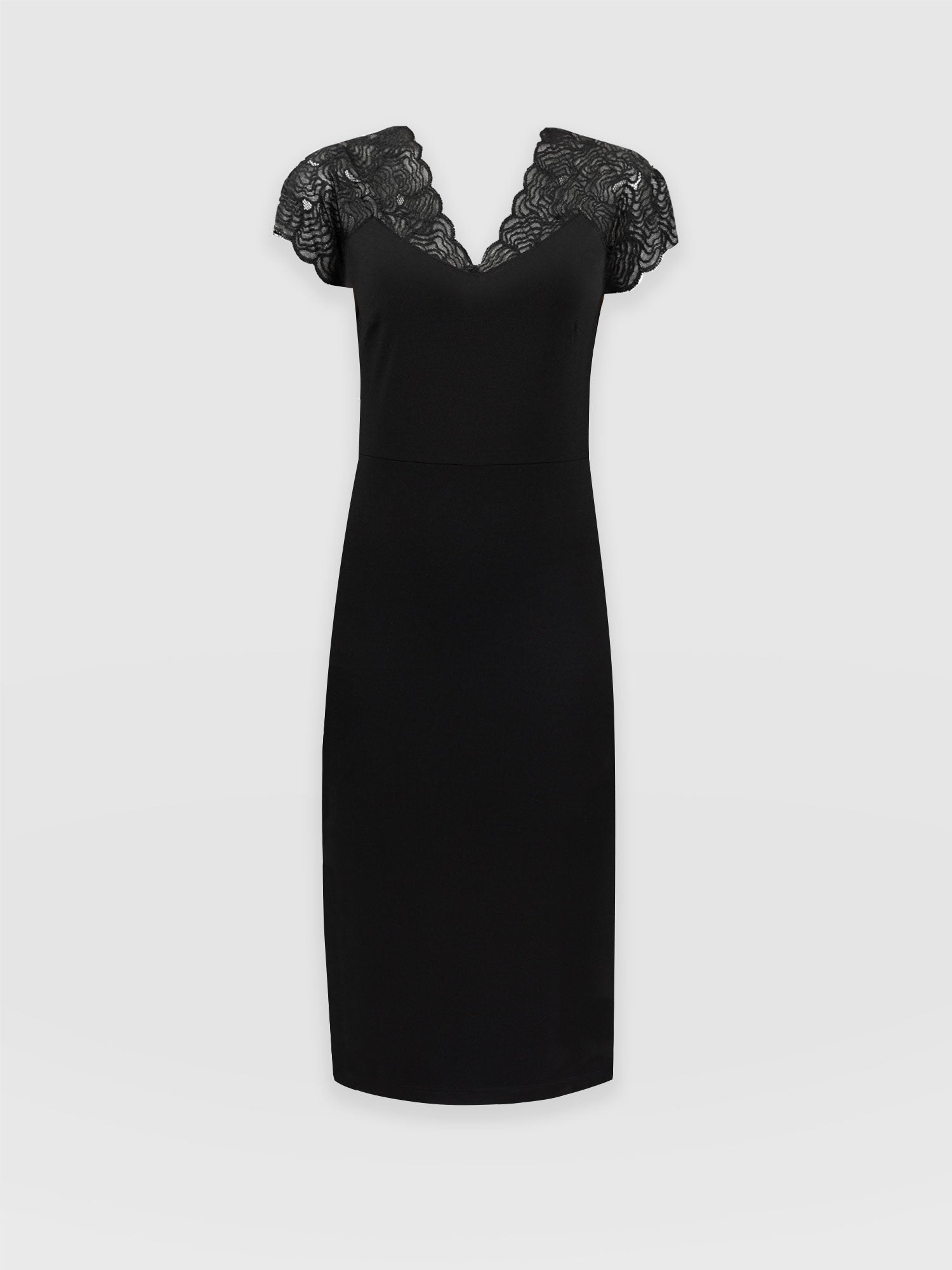 Calvin klein clearance black lace dress