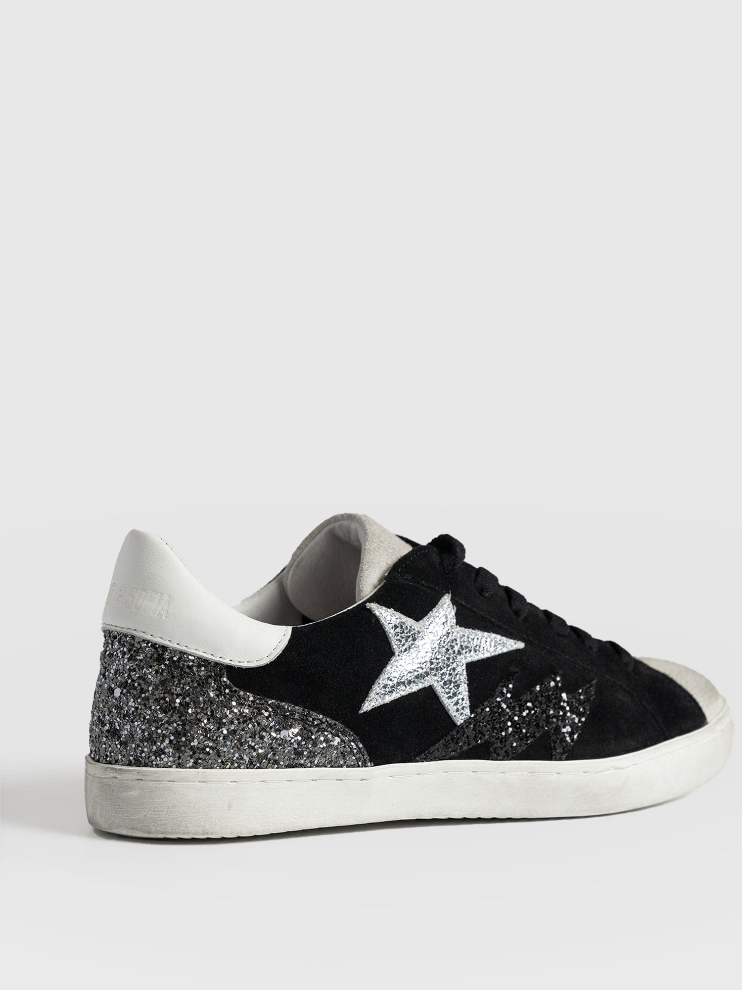 Spitalfields Trainers Black Suede - Women's Trainers | Saint + Sofia® UK