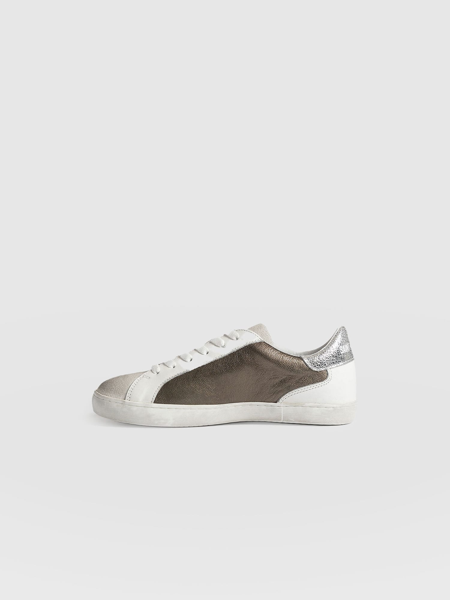 Spitalfields Trainer - Metallic Gold