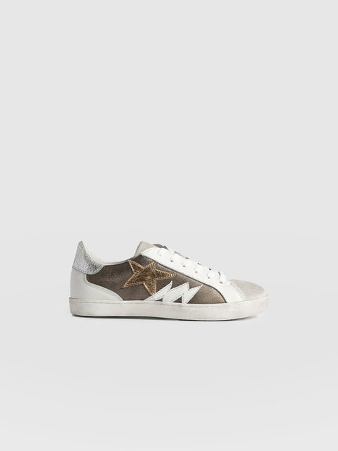Spitalfields Trainers Metallic Gold - Women's Trainers | Saint + Sofia® UK