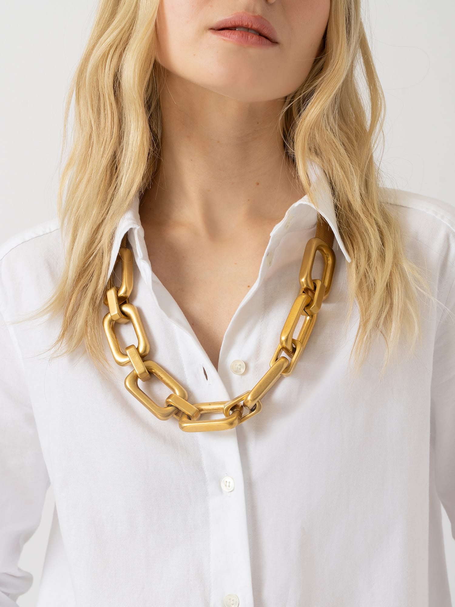 Statement Chain Necklace - Gold