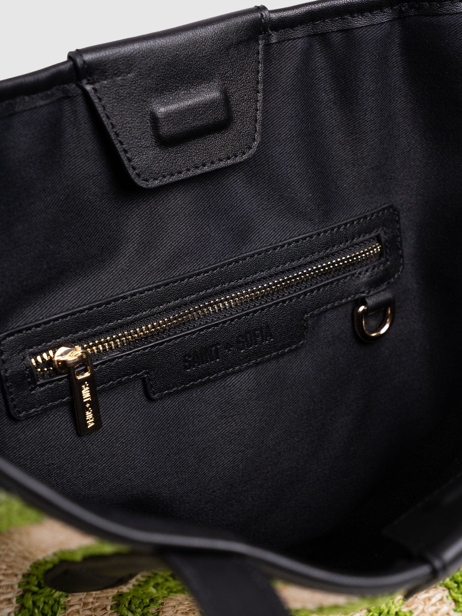 Stella Shopper Bag - Green Raffia