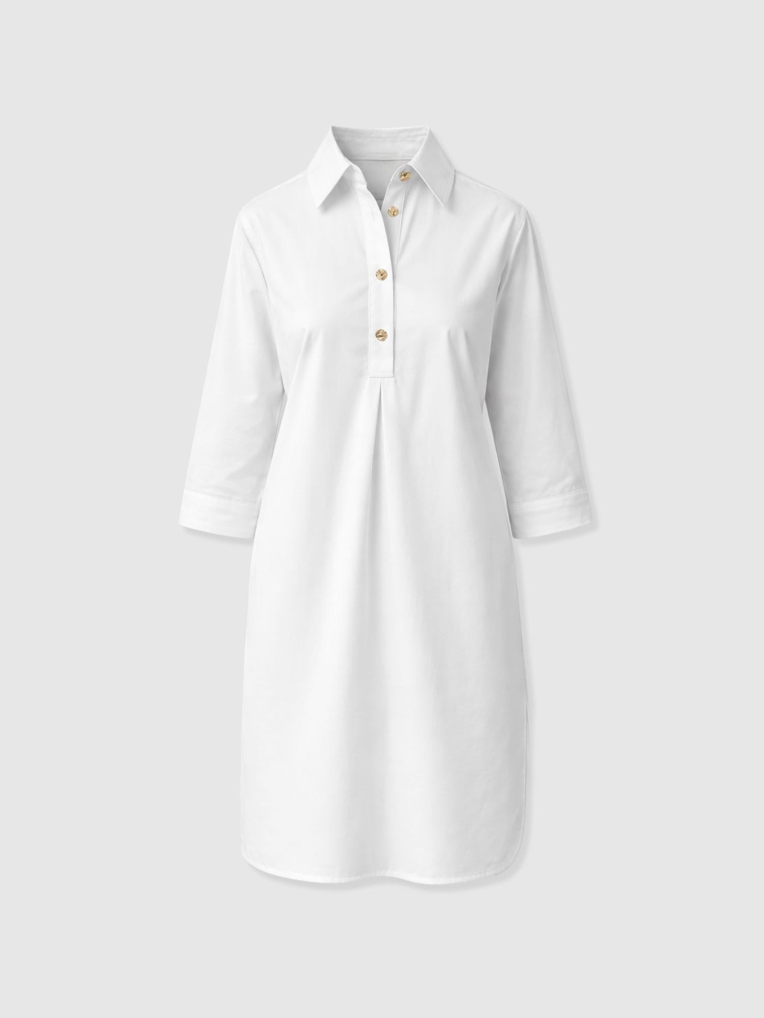 Stevie Shirt Dress - White