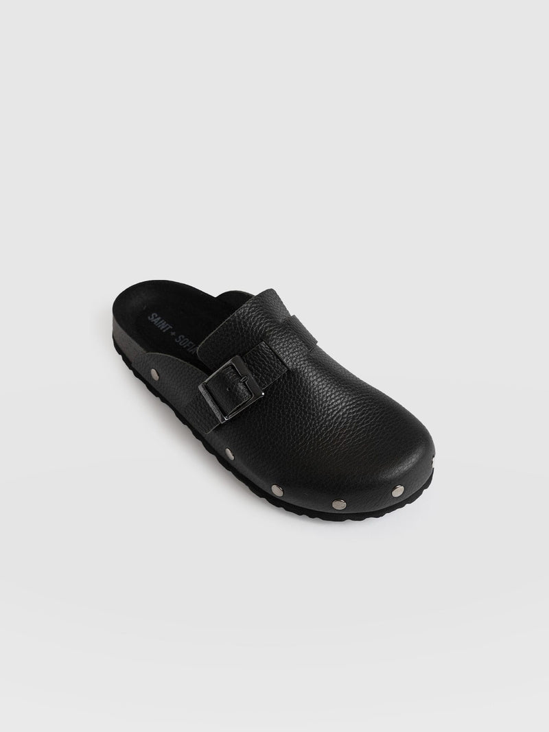 Studded Clogs - Black