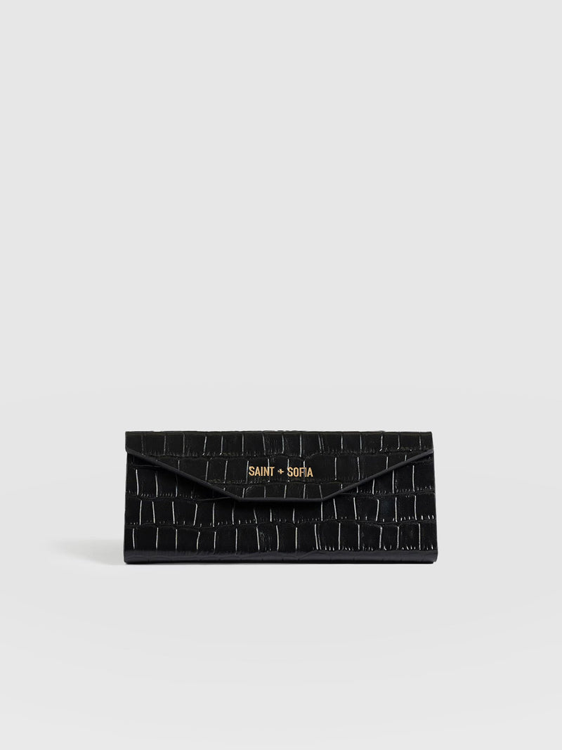Sunglasses Case - Black Croc