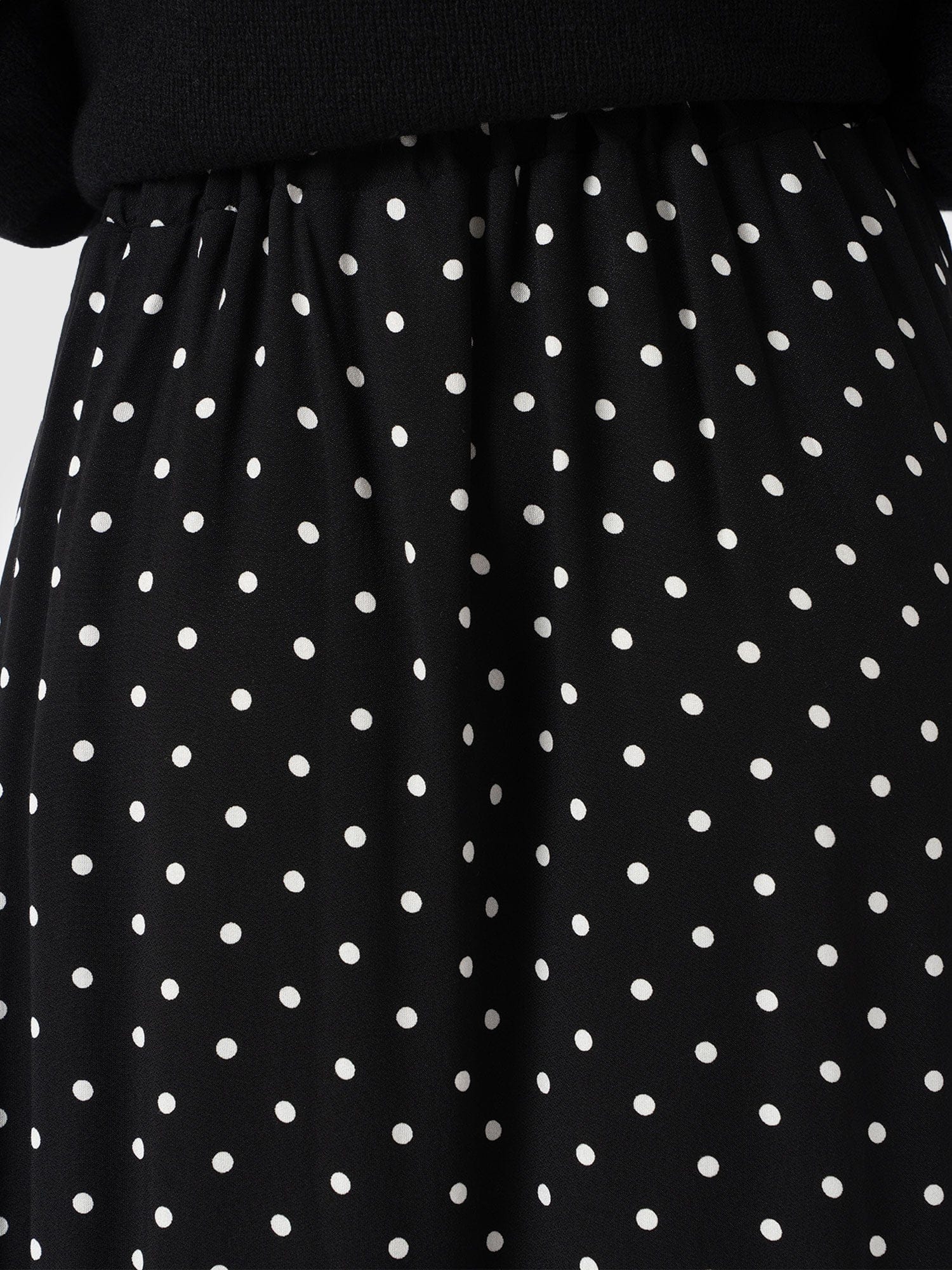 Sutton Skirt - Black Polka Dot