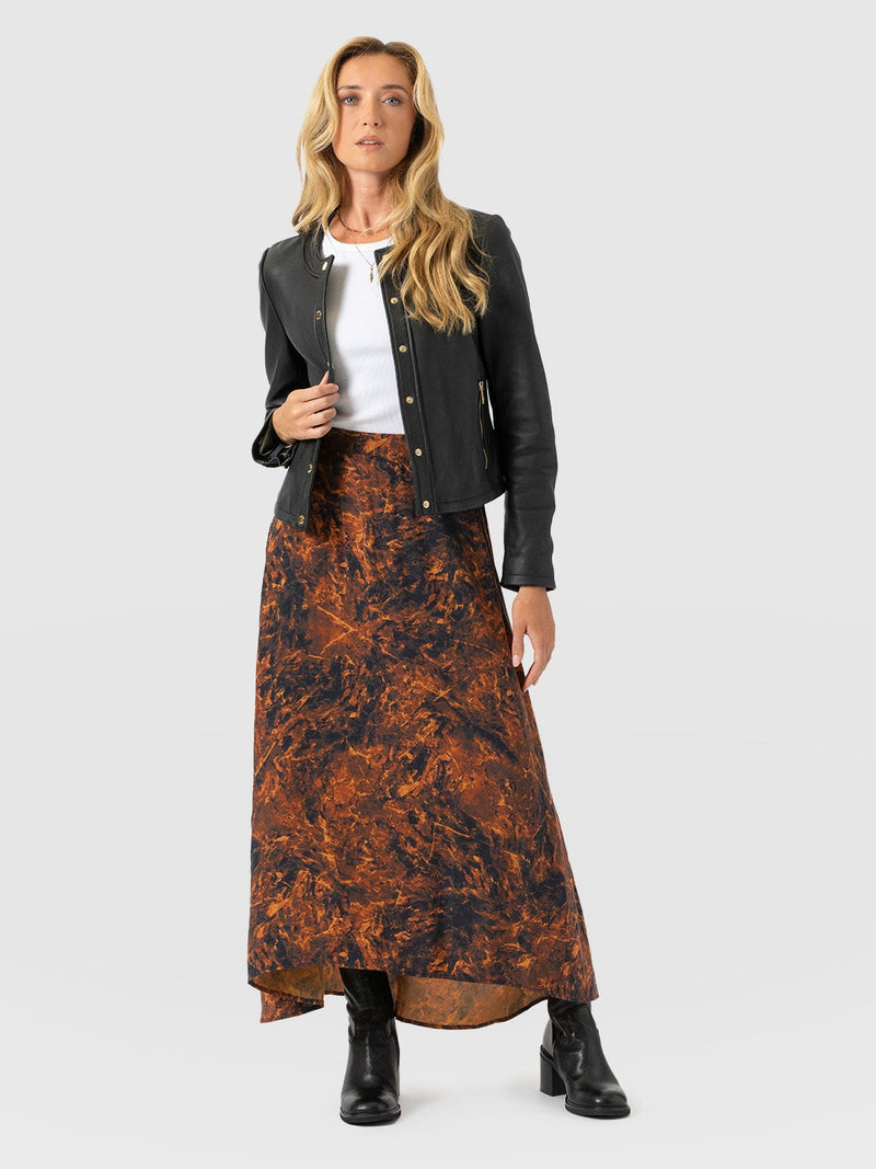 Sutton Skirt - Brown Marble