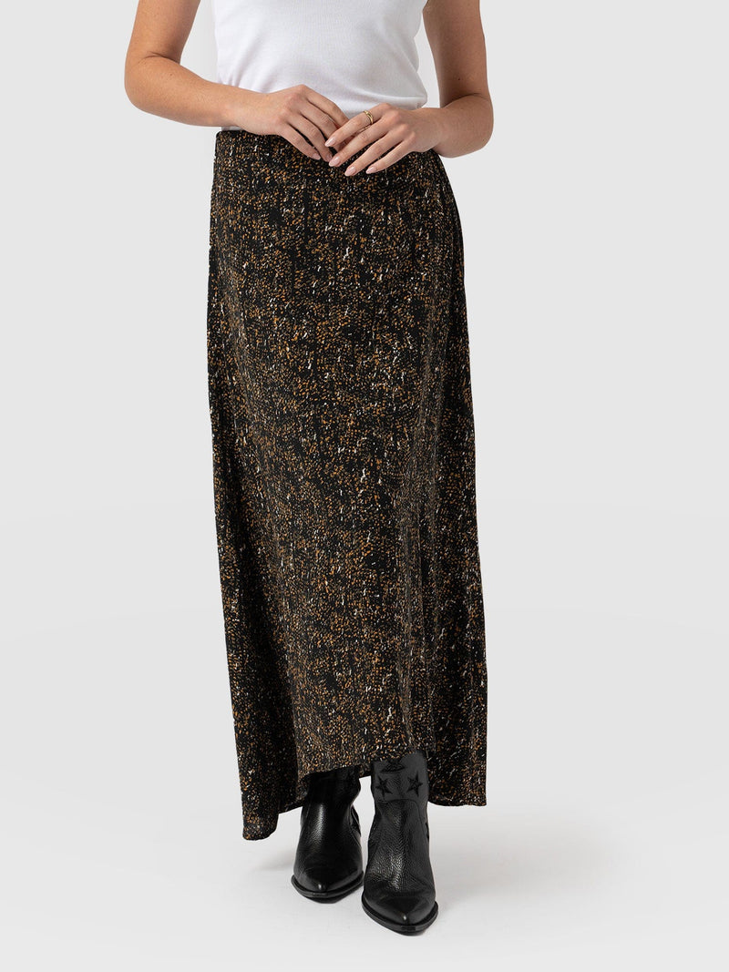 Sutton Skirt - Ditsy Leopard