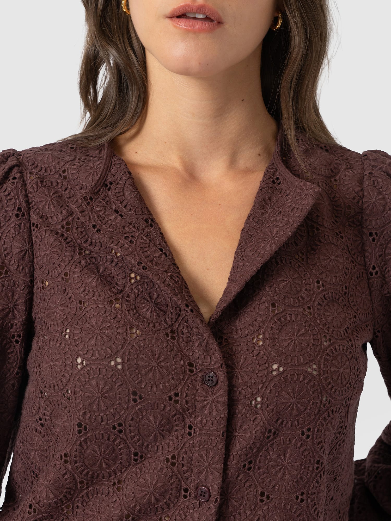 Tabitha Blouse - Maroon