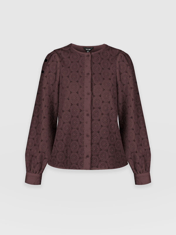Tabitha Blouse - Maroon