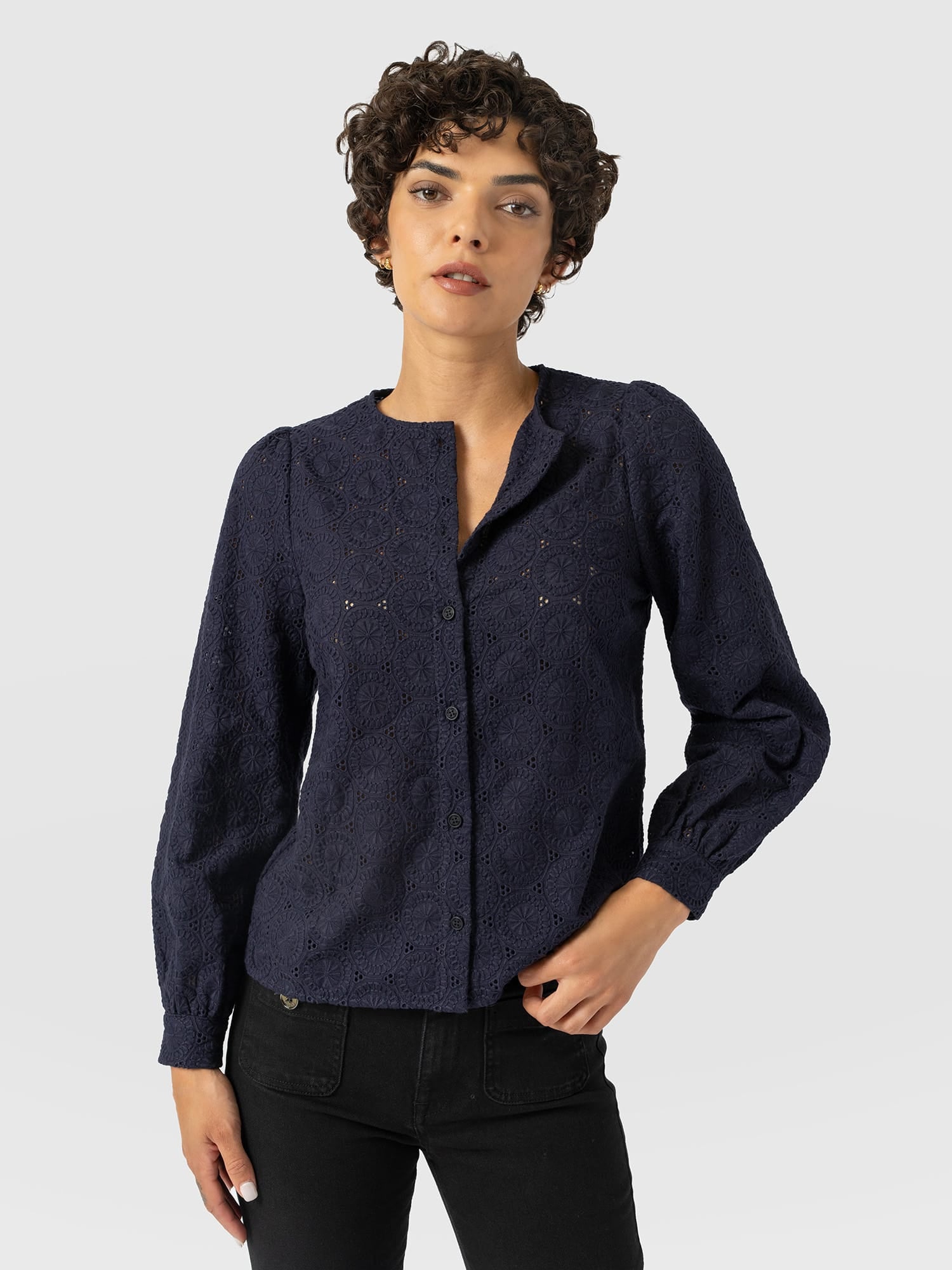 Tabitha Blouse - Navy