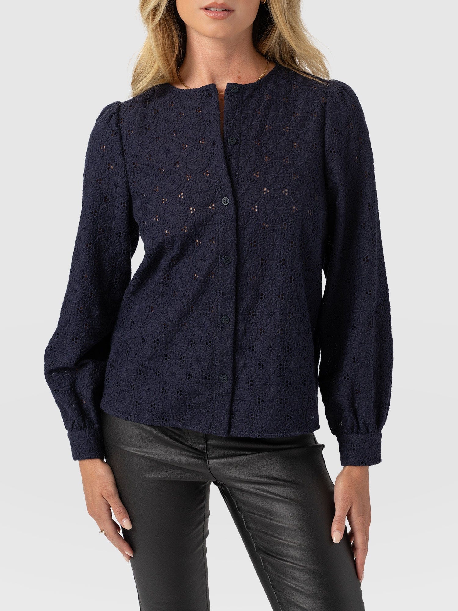 Tabitha Blouse - Navy