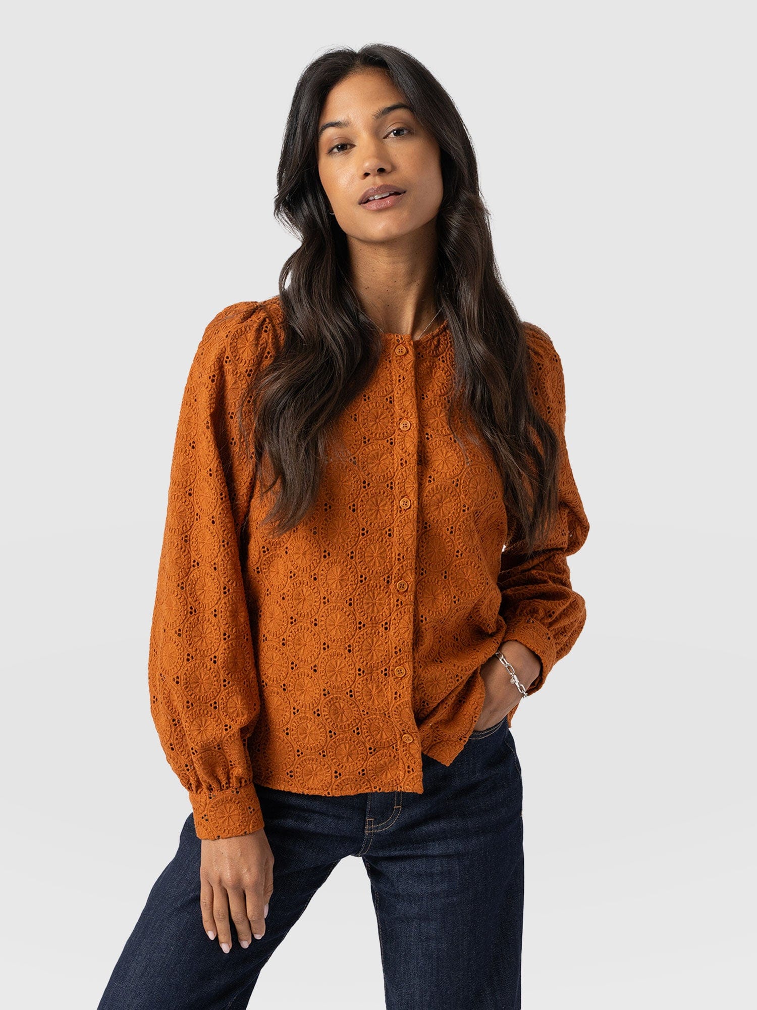 Tabitha Blouse - Tan