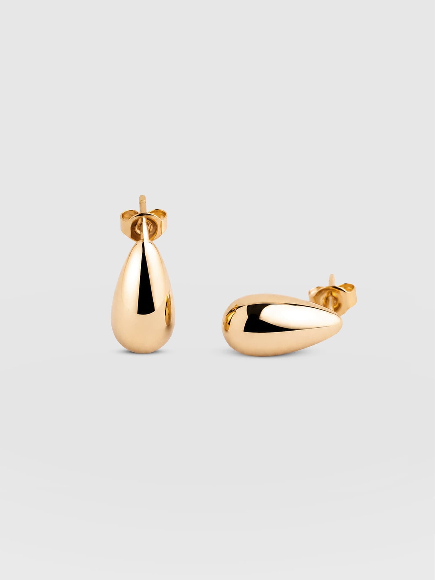 Teardrop Small Earrings - Gold