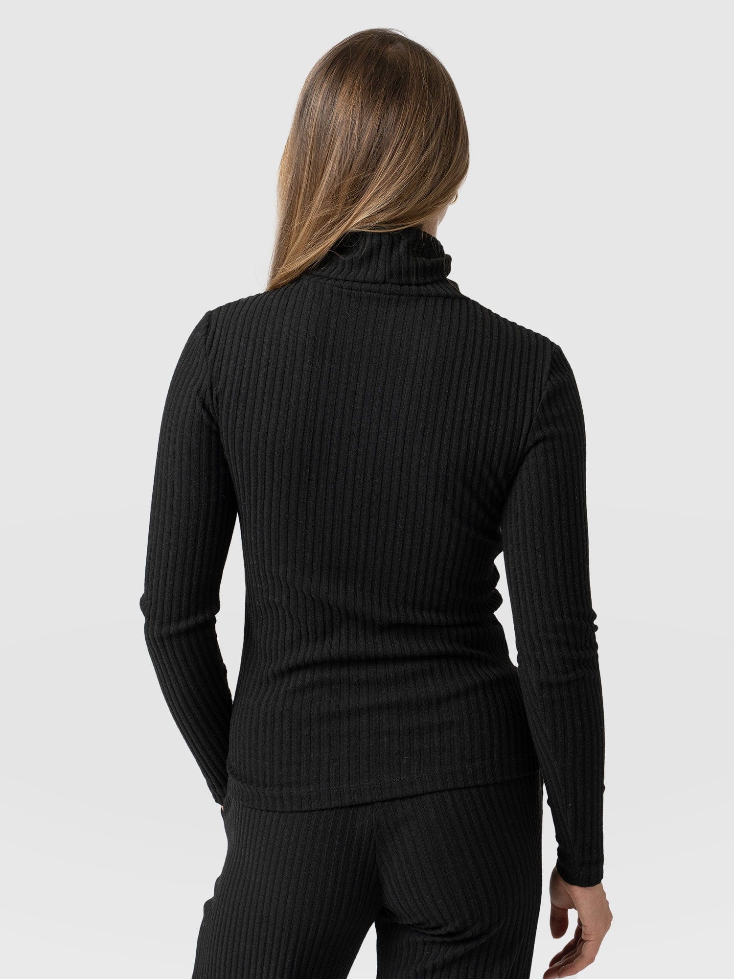Tempest Roll Neck Black - Women's Tops | Saint + Sofia® UK