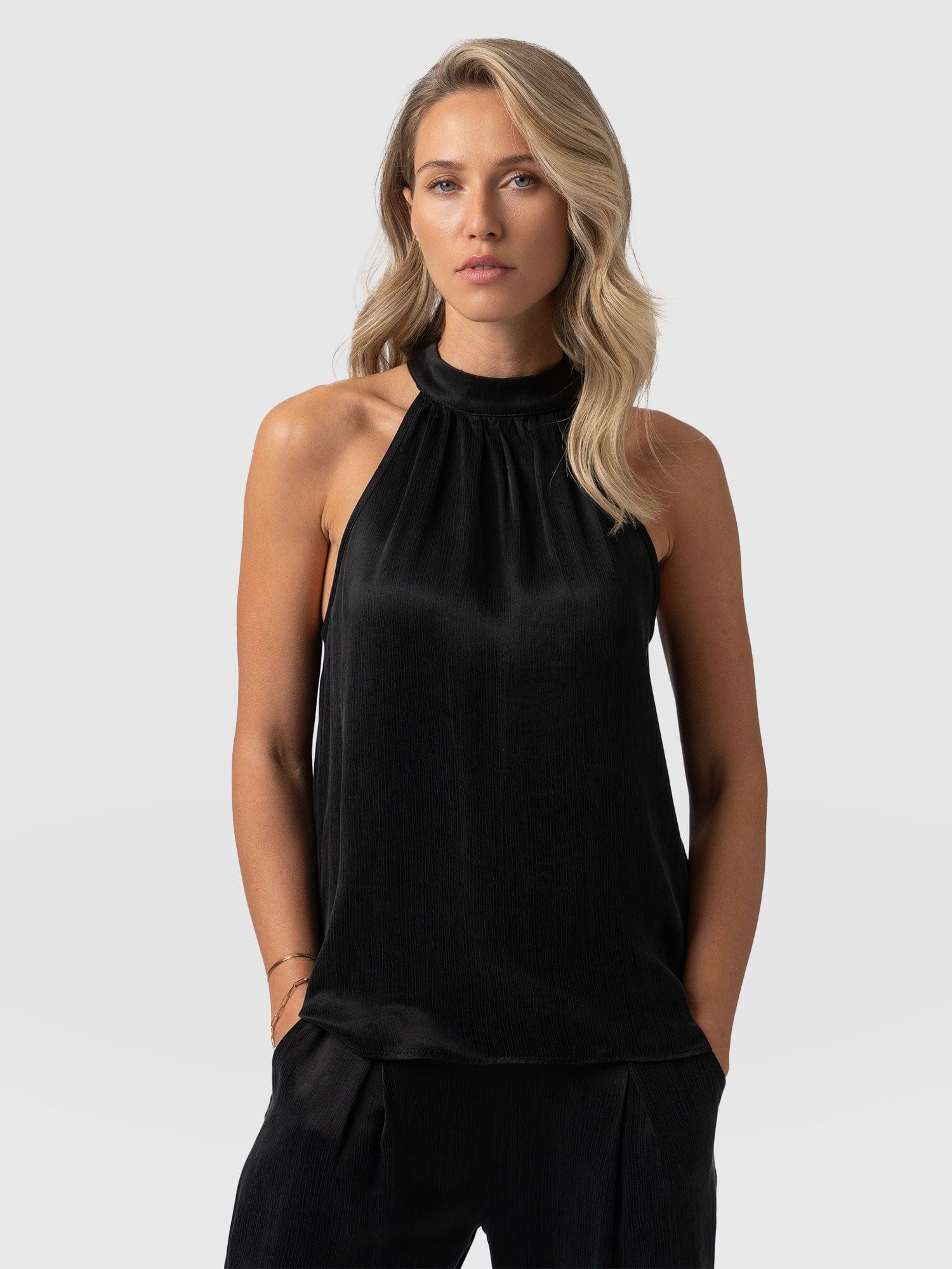 Tilda Halter Neck - Black