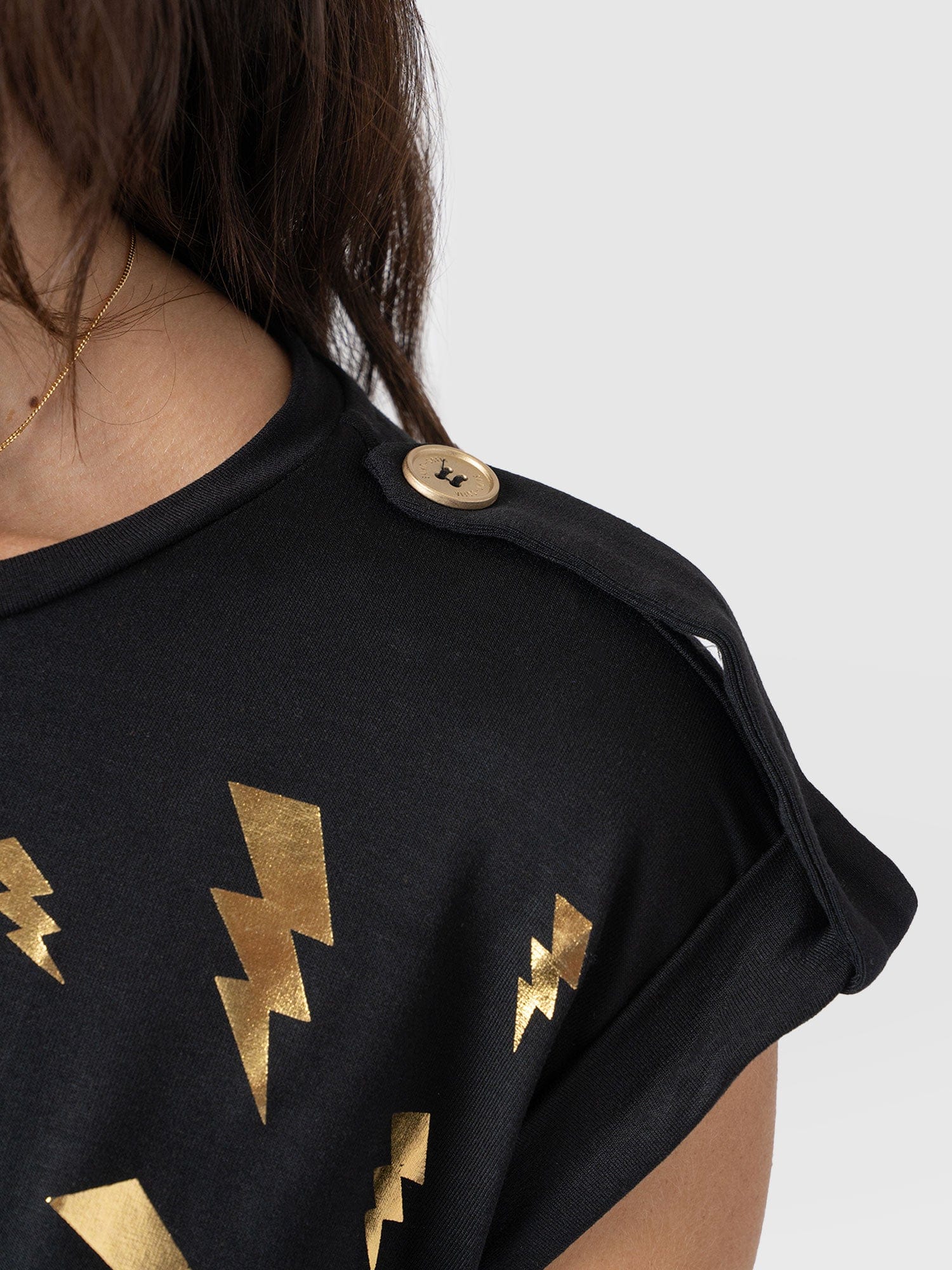 Turn Up Tee - Black Lightning