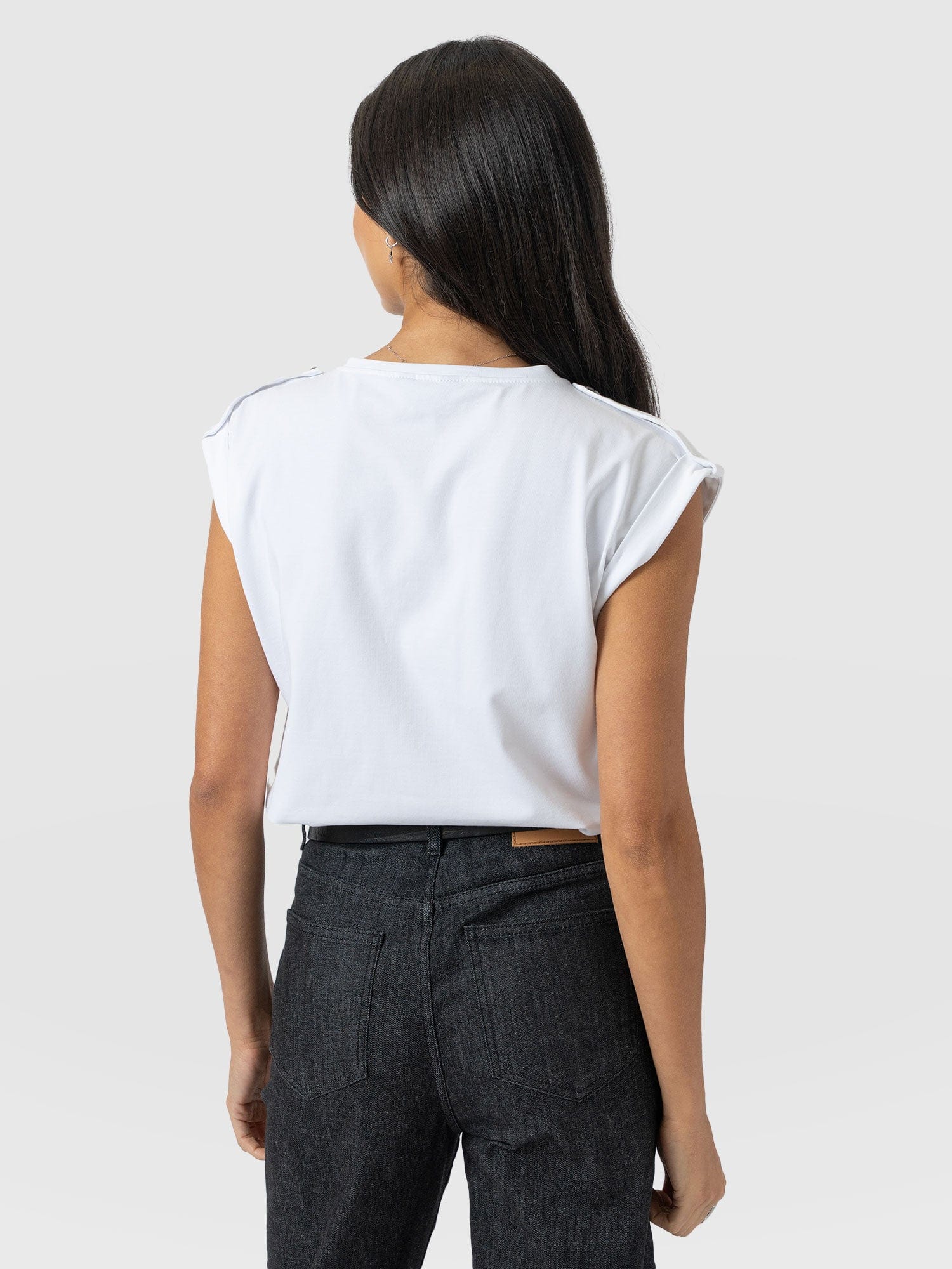 Turn Up Tee - White - Black Lightning Bolt