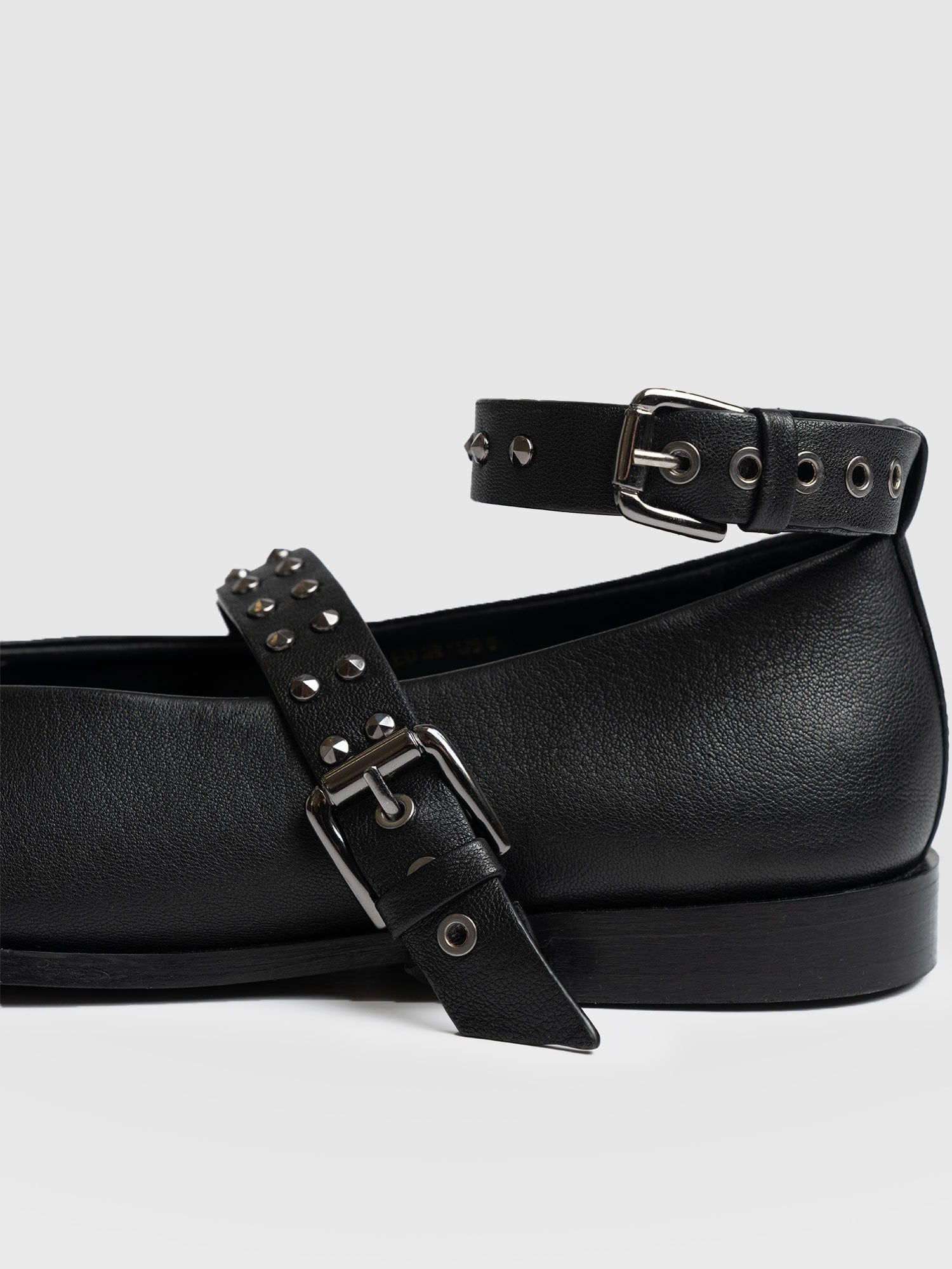 Vega Studded Ballerina Flats - Black - Women's Shoes | Saint + Sofia? UK