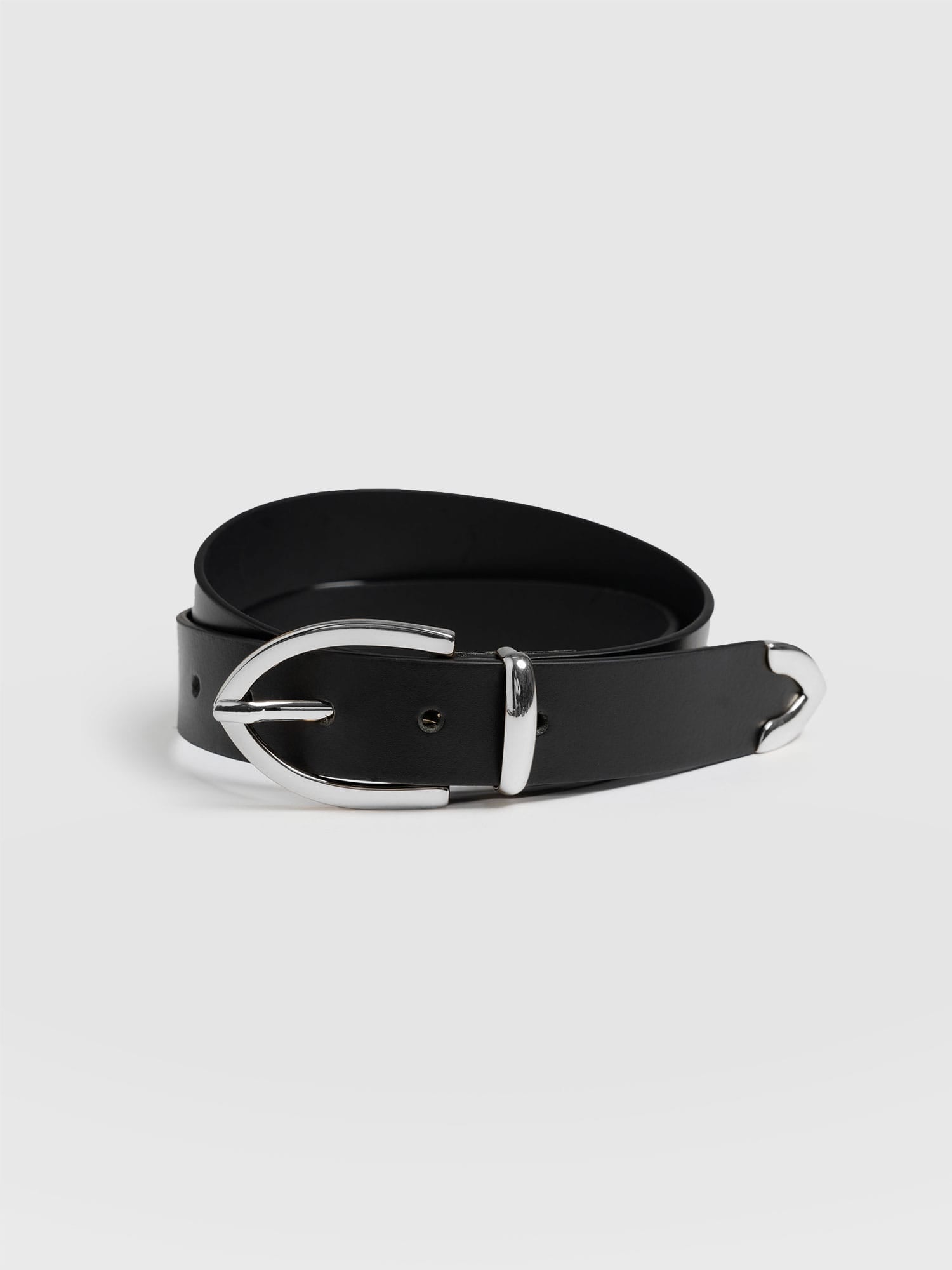 Victory Belt - Black/Silver - Women's Accessories | Saint + Sofia® UK
