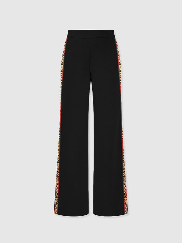 Victory Straight Leg Pant - Black - Leopard