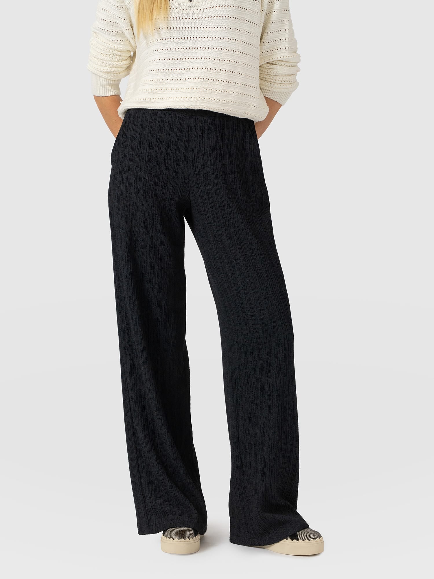 Victory Straight Leg Pant - Black Textured