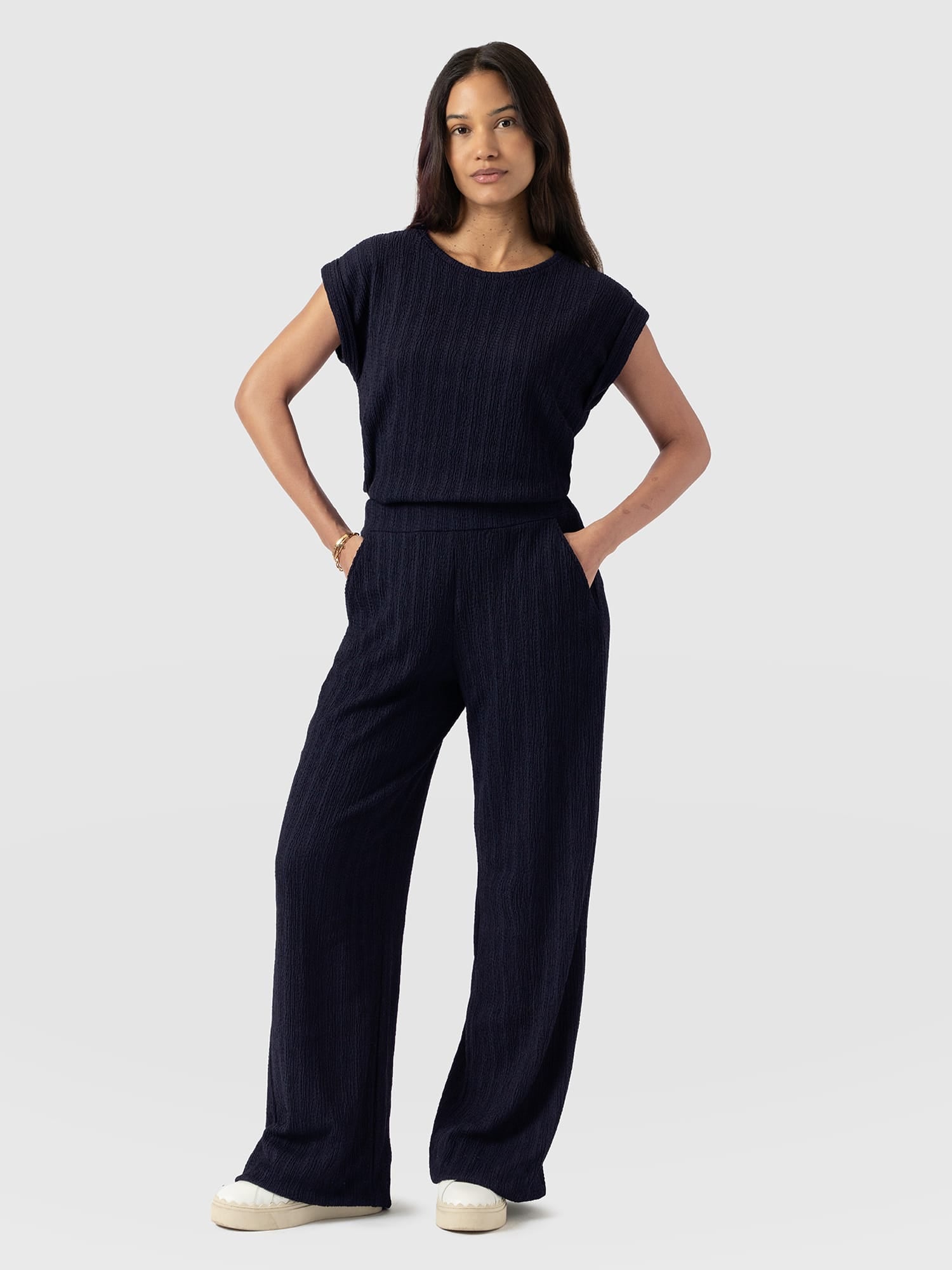 Victory Straight Leg Pant - Navy Textured