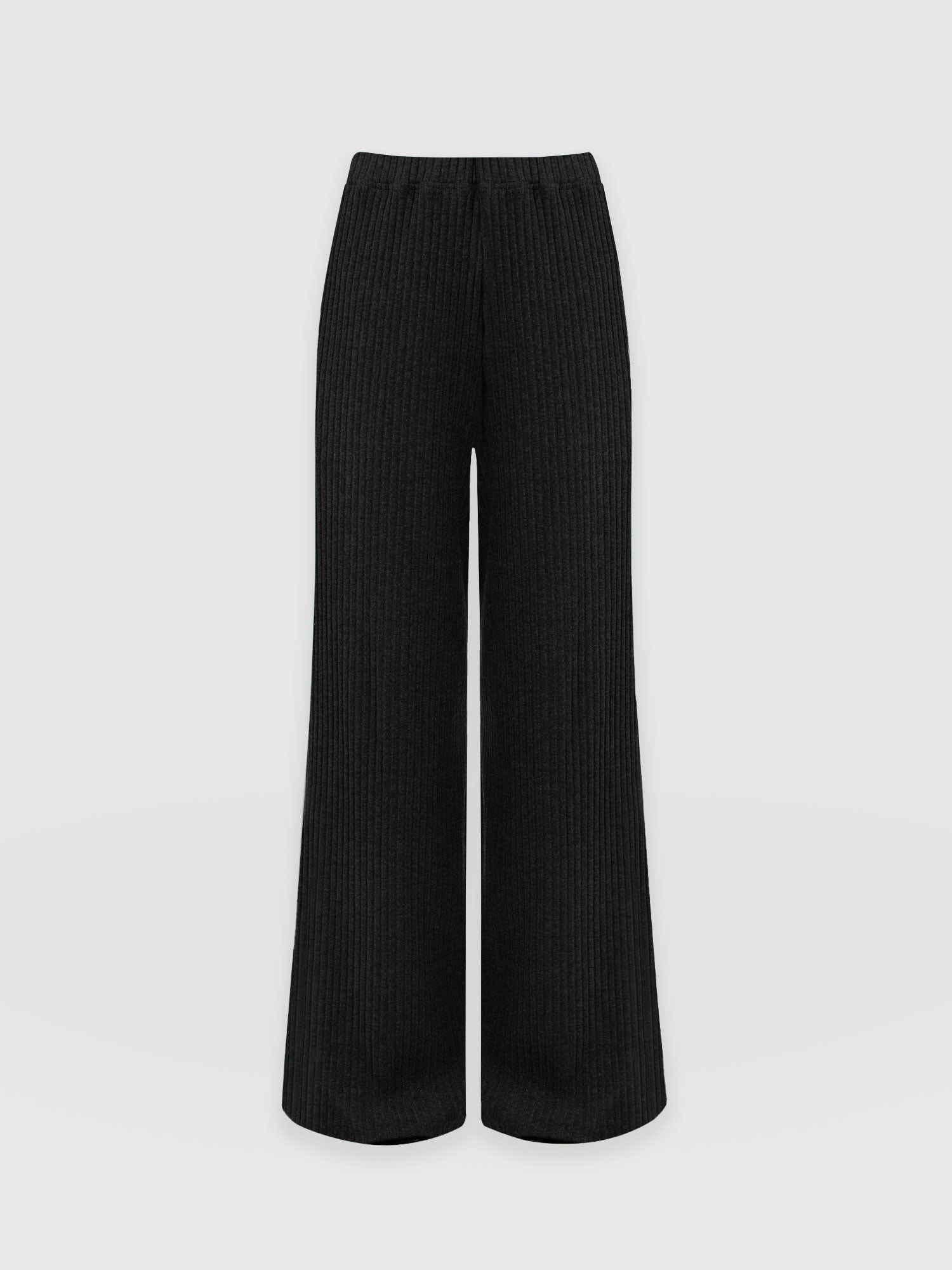 Victory Wide Leg Pant - Black Rib
