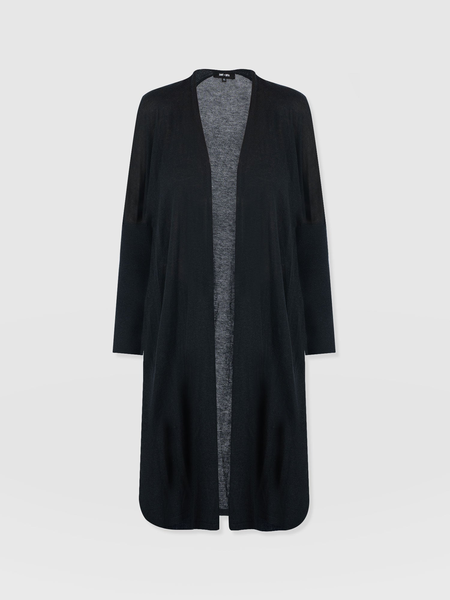 Waterfall Cardigan - Black - Women's Cardigans | Saint + Sofia® UK