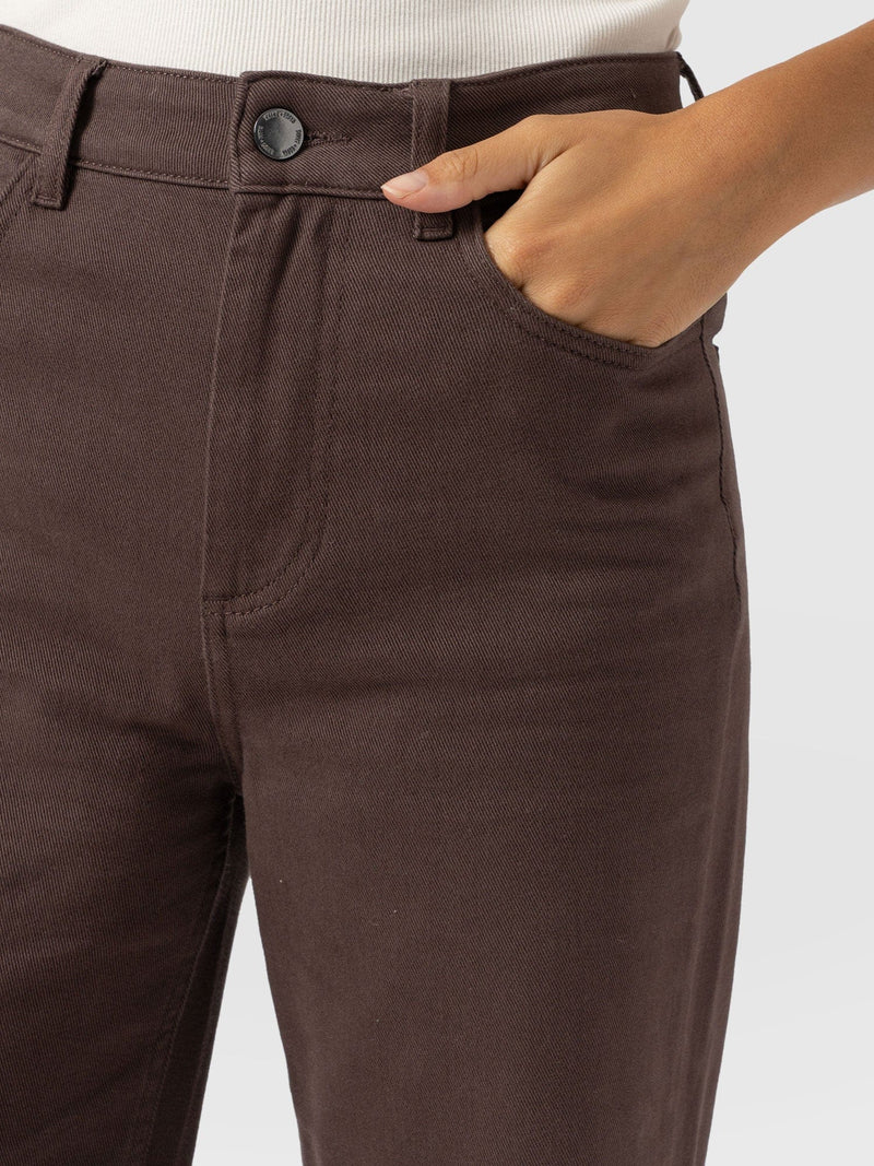 Wide Leg Jean - Brown - Women's Jeans | Saint + Sofia® UK