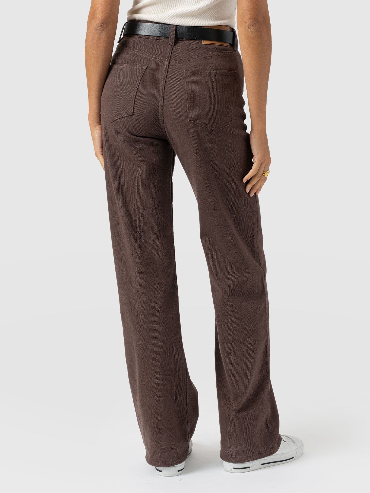 Wide Leg Jean - Brown - Women's Jeans | Saint + Sofia® UK