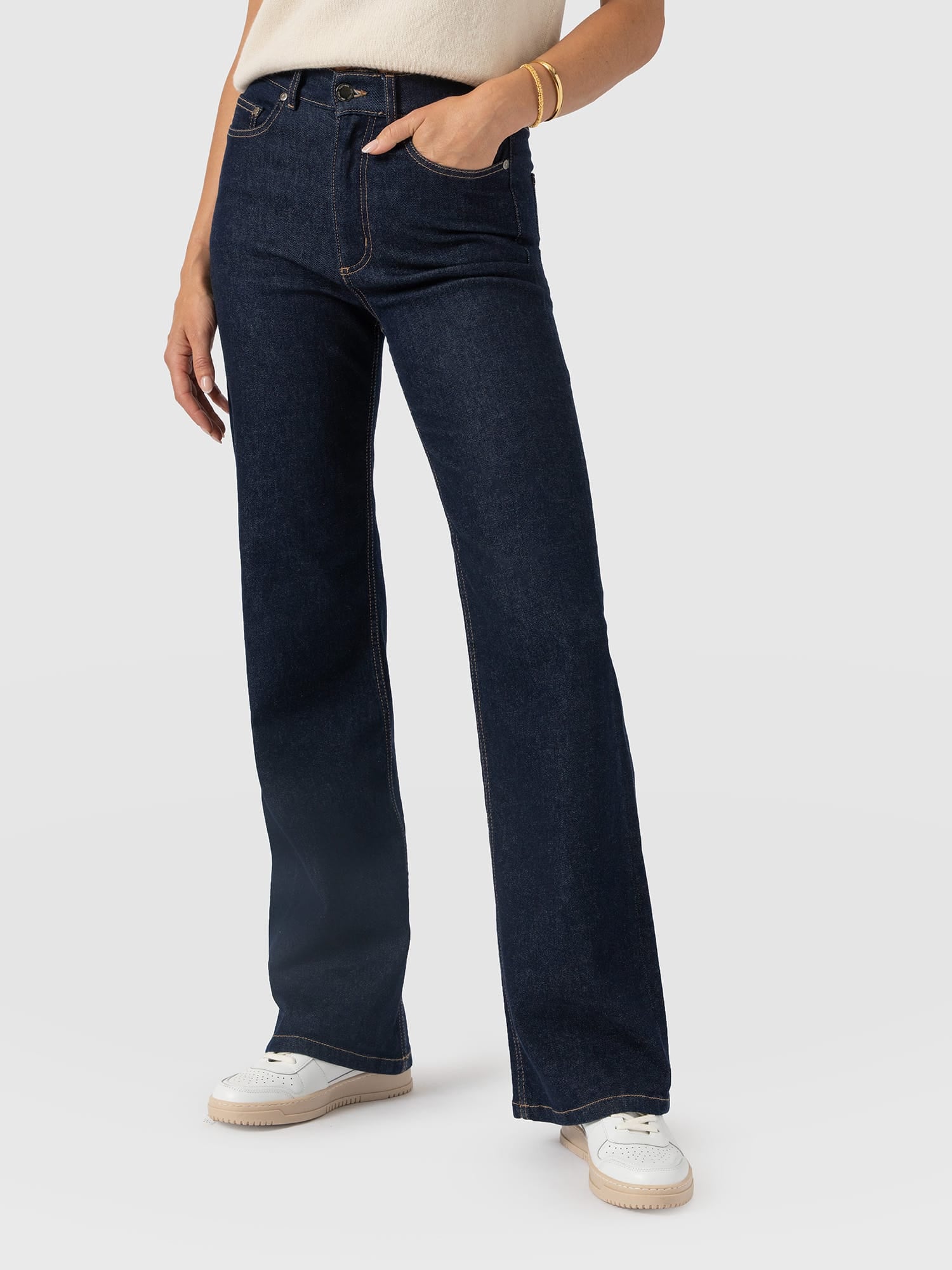 Wide Leg Jean - Indigo Blue
